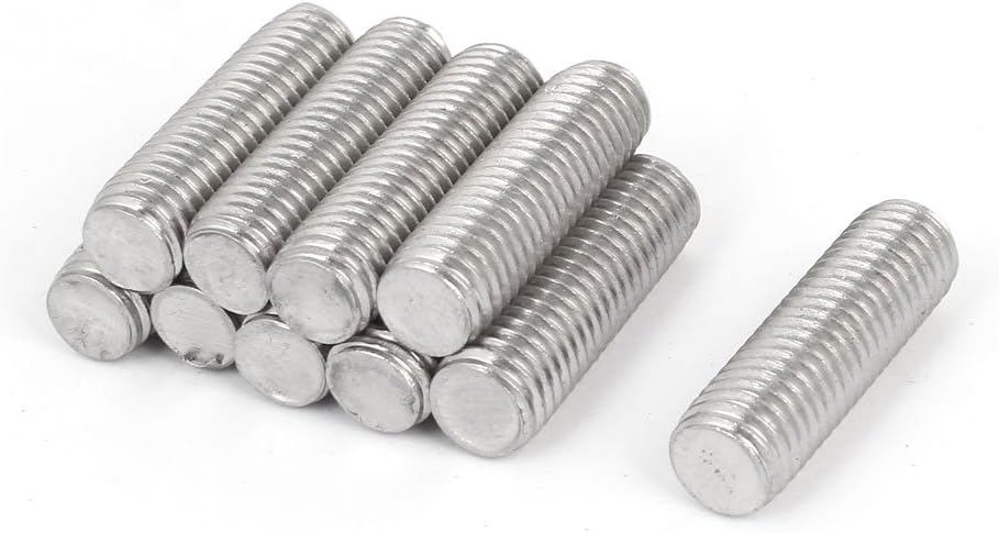 M12 x 40mm Metric Right Hand Thread Fully Threaded Rod Stud Fastener 10PCS