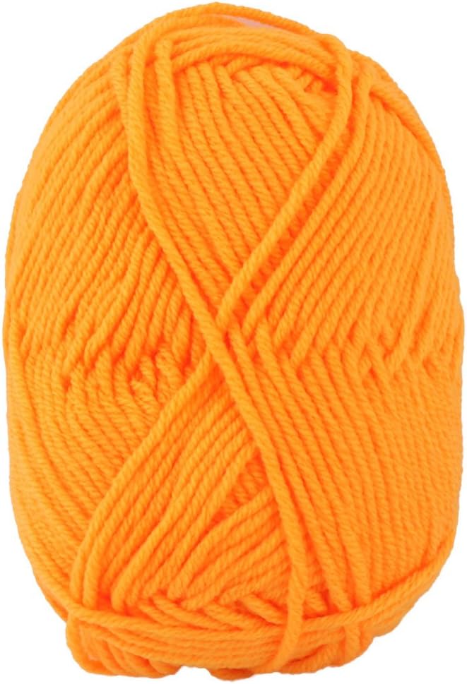 LinkMejor Lady DIY Craft Crochet Winter Socks Weaving Knitting Yarn Cord string 25g Orange