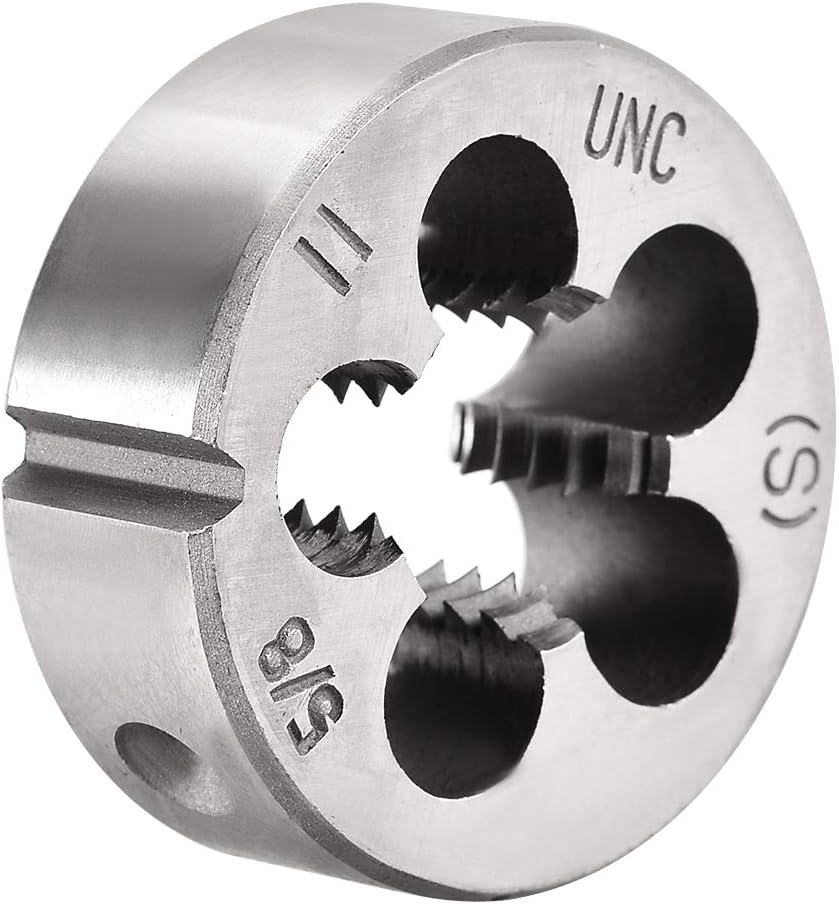 5/8-11 UNC Round Die, Machine Thread Right Hand Threading Die, Alloy Tool Steel Screw Thread Cutting Die