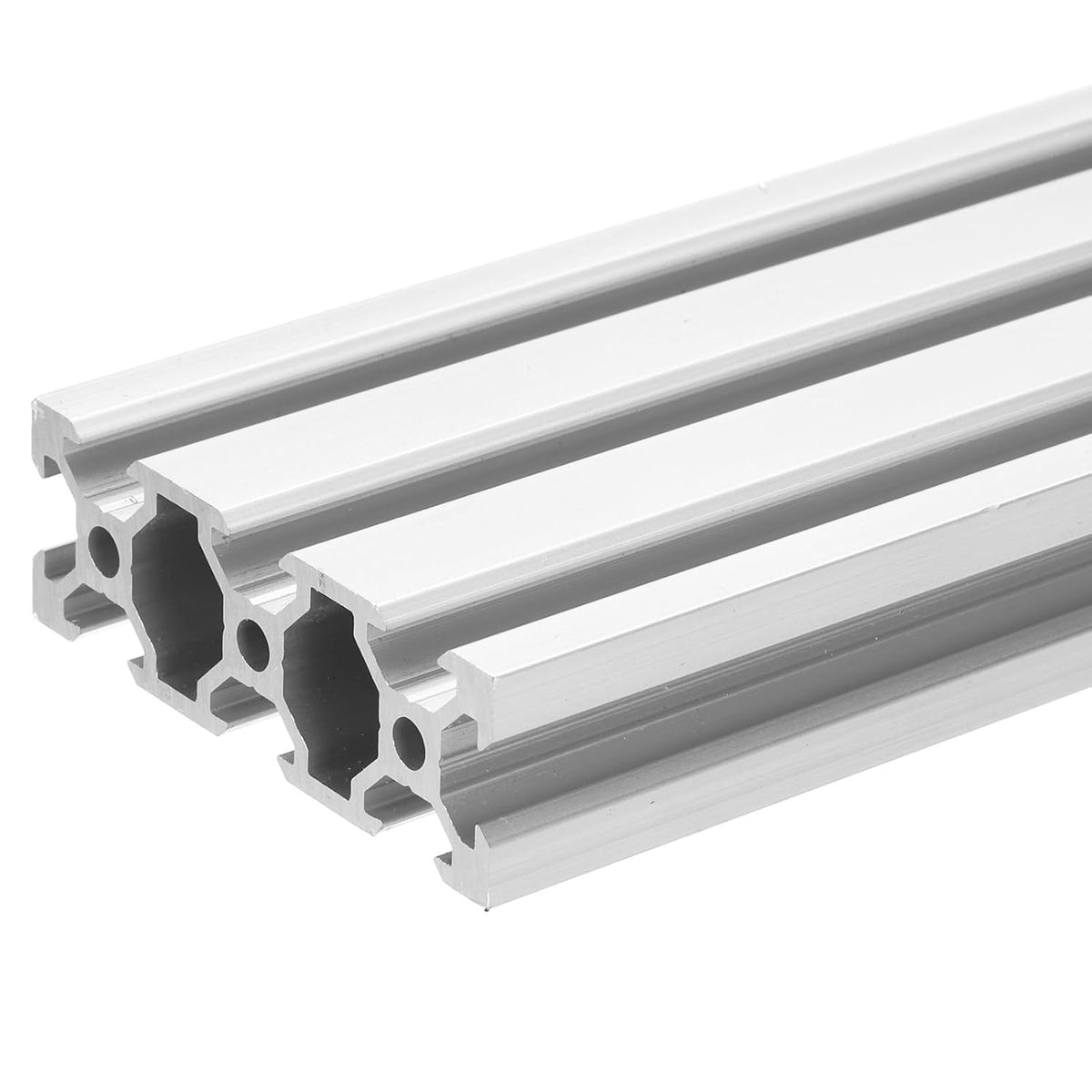 V Slot 2060 Aluminum Extrusion Profile European Standard 300mm x 60mm Linear Rail Extrusion Frame for 3D Printer, CNC, DIY (Silver Tone)