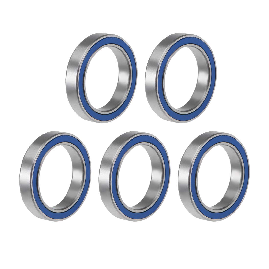 6702-2RS Deep Groove Ball Bearing 15x21x4mm Double Sealed ABEC-3 Bearings 5-Pack