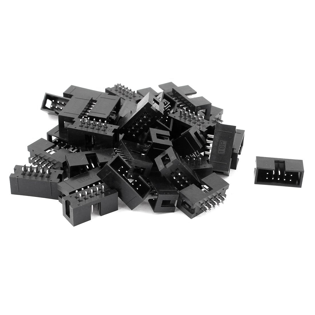 A14112600ux0299 2.54mm 25 10Pin Male IDC Socket Box Header Straight Connector (Pack of 38)