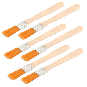 6pcs Wooden Handle Nylon Hair Artist Painter Drawing Oil Paint Brush