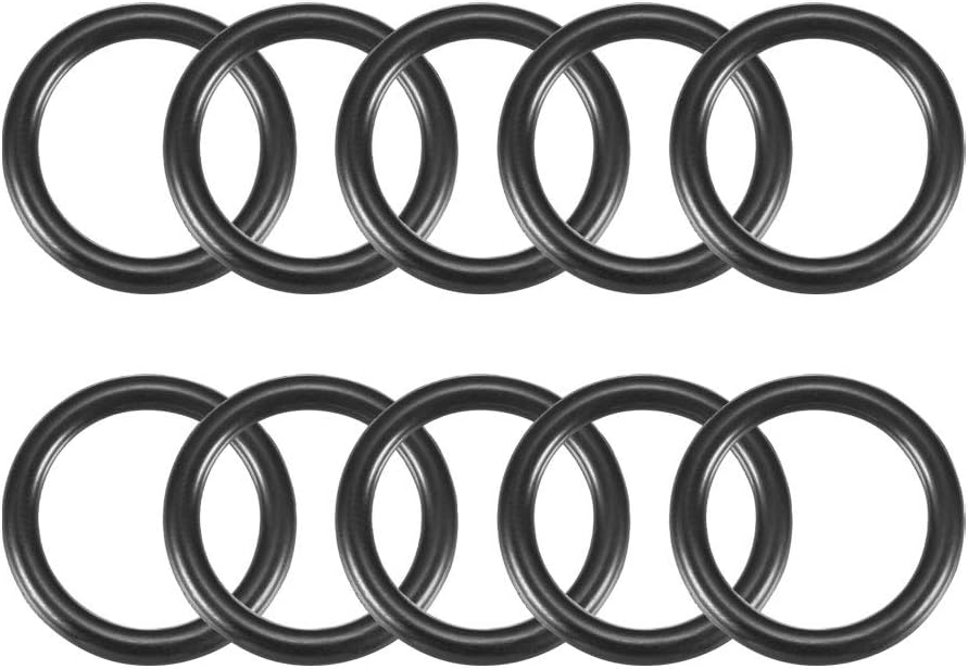 Nitrile Rubber O-Rings, 25mm OD 19mm ID 3mm Width, Metric Sealing Gasket, Pack of 10