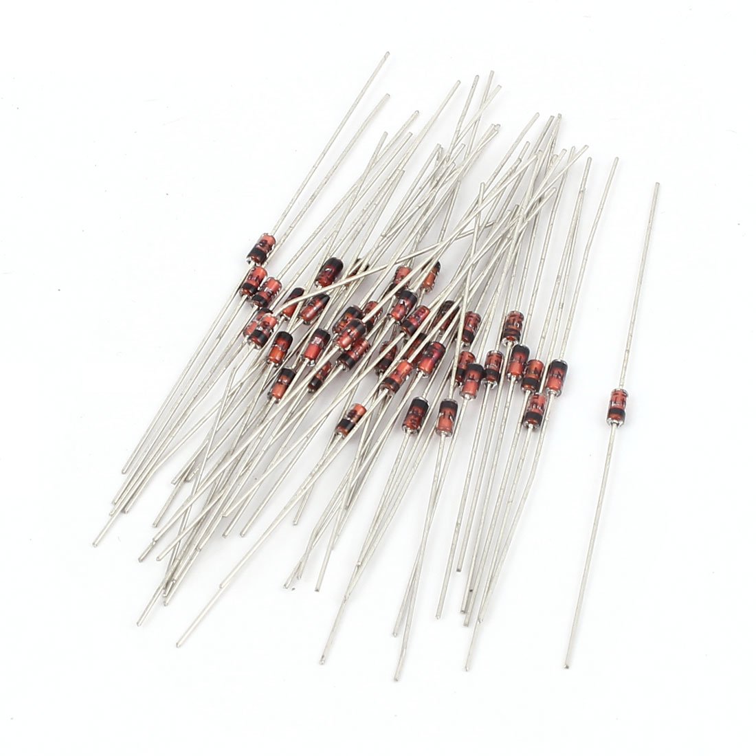 40 Pcs IN4148 Glass Sealed Small Signal Switching Diodes 75V 150mA