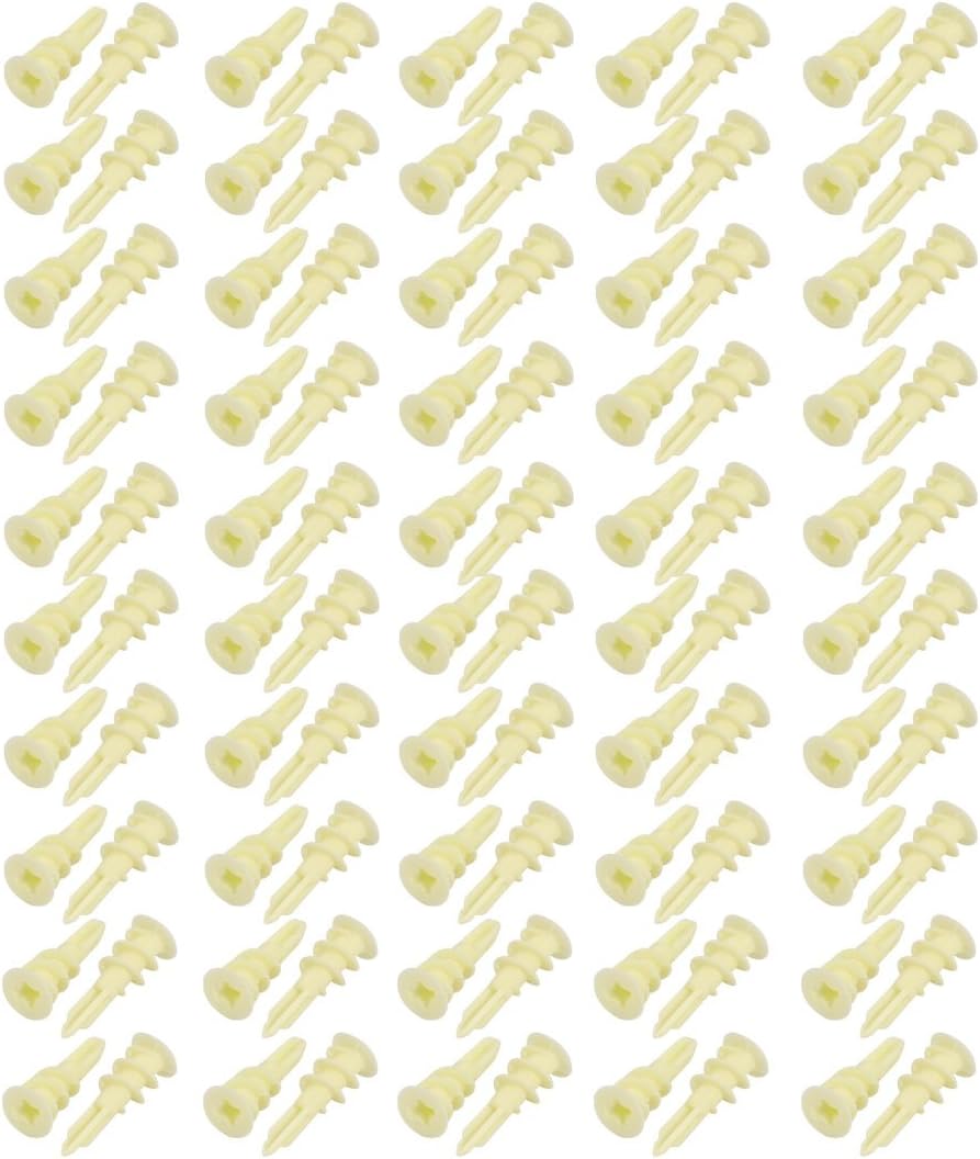 100Pcs 33mm x 6mm Self Drilling Drywall Plasterboard Anchor