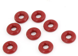 8 Pcs 8mm Outside Diameter 3mm Thickness Soft Rubber O Rings Seals Red