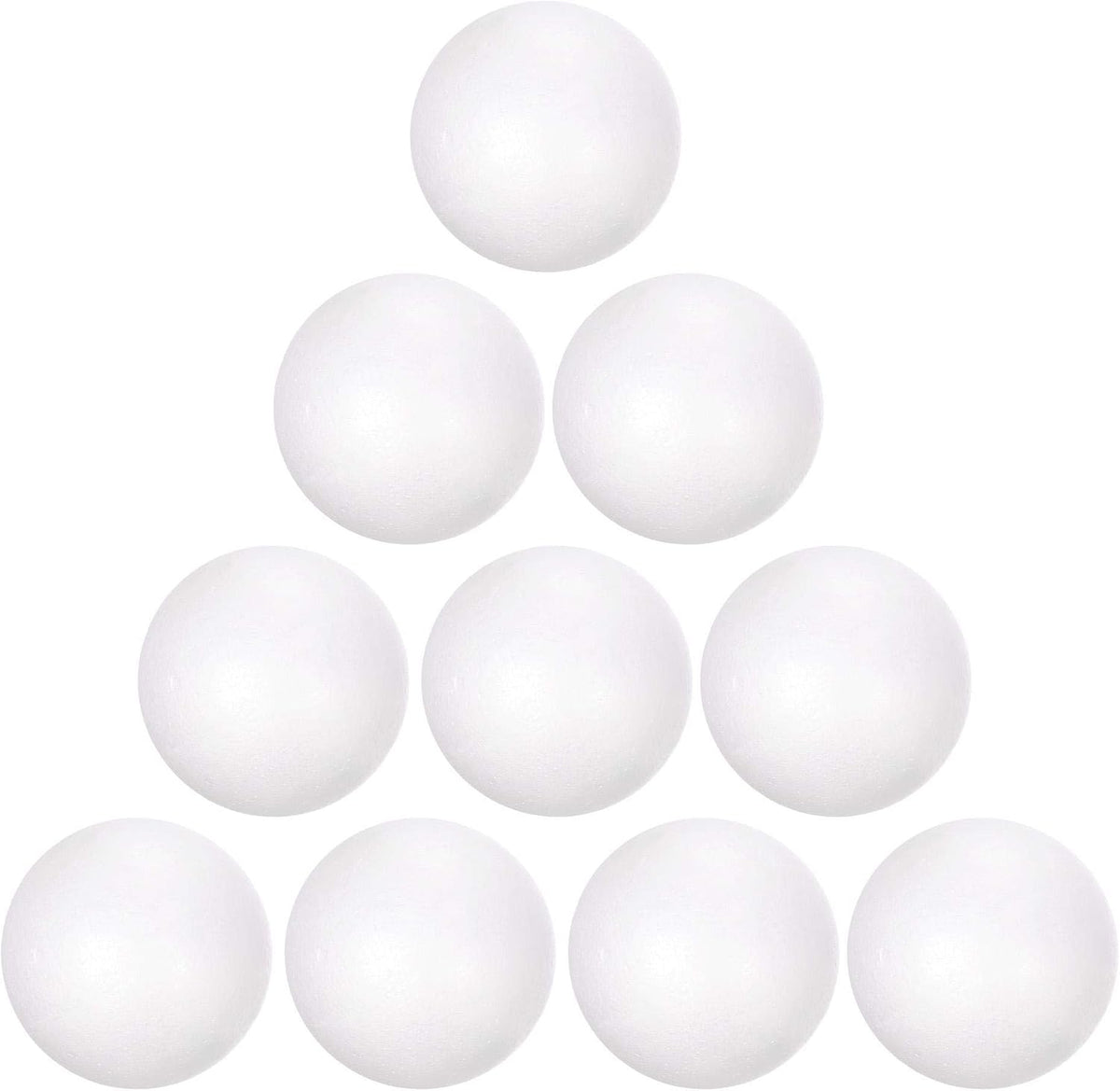 LinkMejor 12Pcs 3" White Polystyrene Foam Balls Smooth Round Solid Ball for Crafts, Art, DIY, Household, Party Decorations