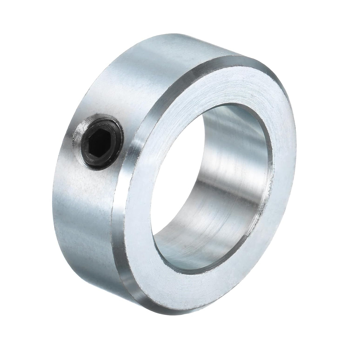 Set Screw Collars 1-1/4" Bore Carbon Steel Shaft Collars, 2" OD, 11/16" Width Axle Collar Clamp for Linear Rod Shaft Guide