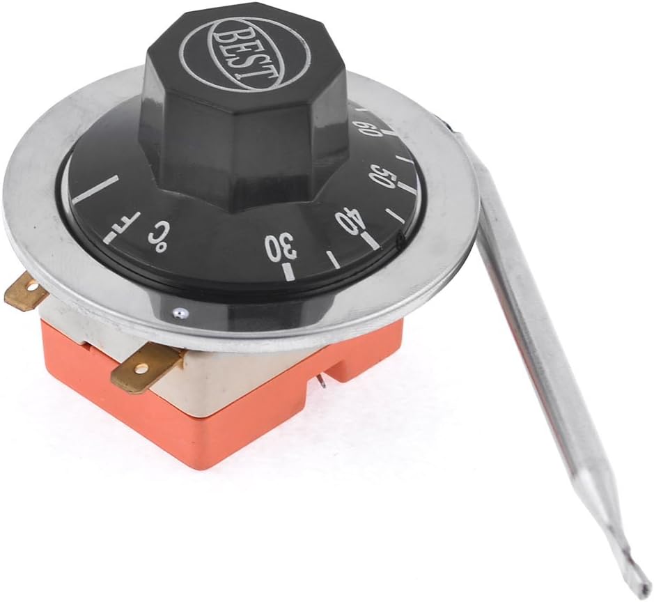 NC AC 250 16A 30-80C Temperature Control Switch Capillary Thermostat for Oven Refrigerator Heater