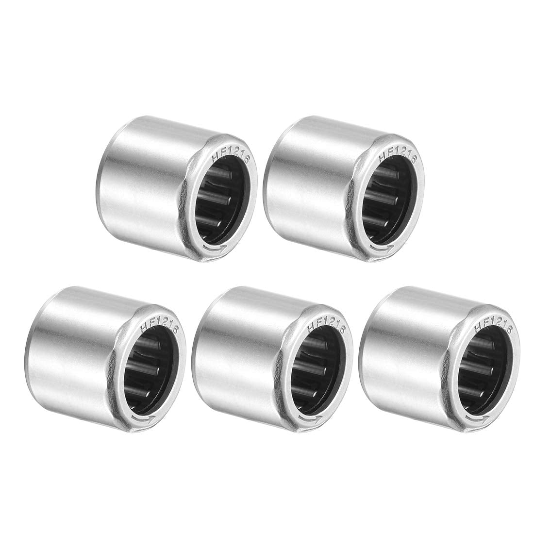 Needle Roller Bearings 12mm Bore 18mm OD 16mm Width Chrome Steel One Way Bearing 5pcs