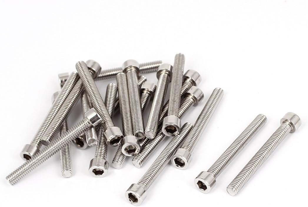 M6x50mm Stainless Steel Hex Socket Head Cap Screws Bolts DIN 912 20pcs