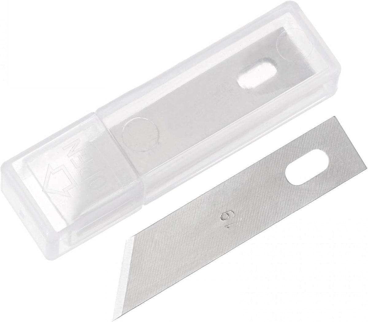 50Pcs 39x10.2mm Craft Knife Blades, High Speed Steel Hobby Blades Replacement Set Art Blades Carving Tool with Storage Case