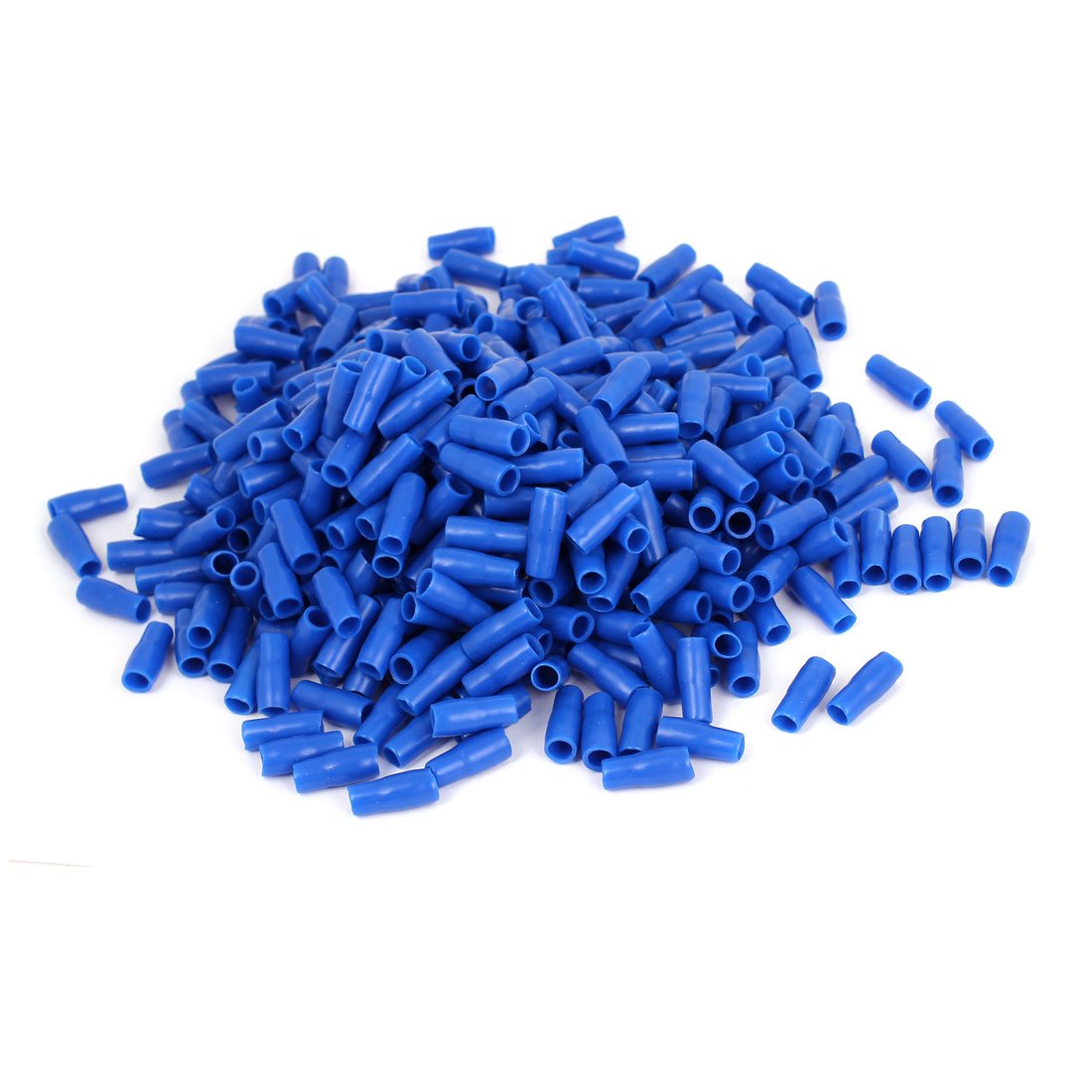 PVC Wire Cord Terminal End Insulating Sleeve Covers with 1000 Piece, 10 mm, Blue