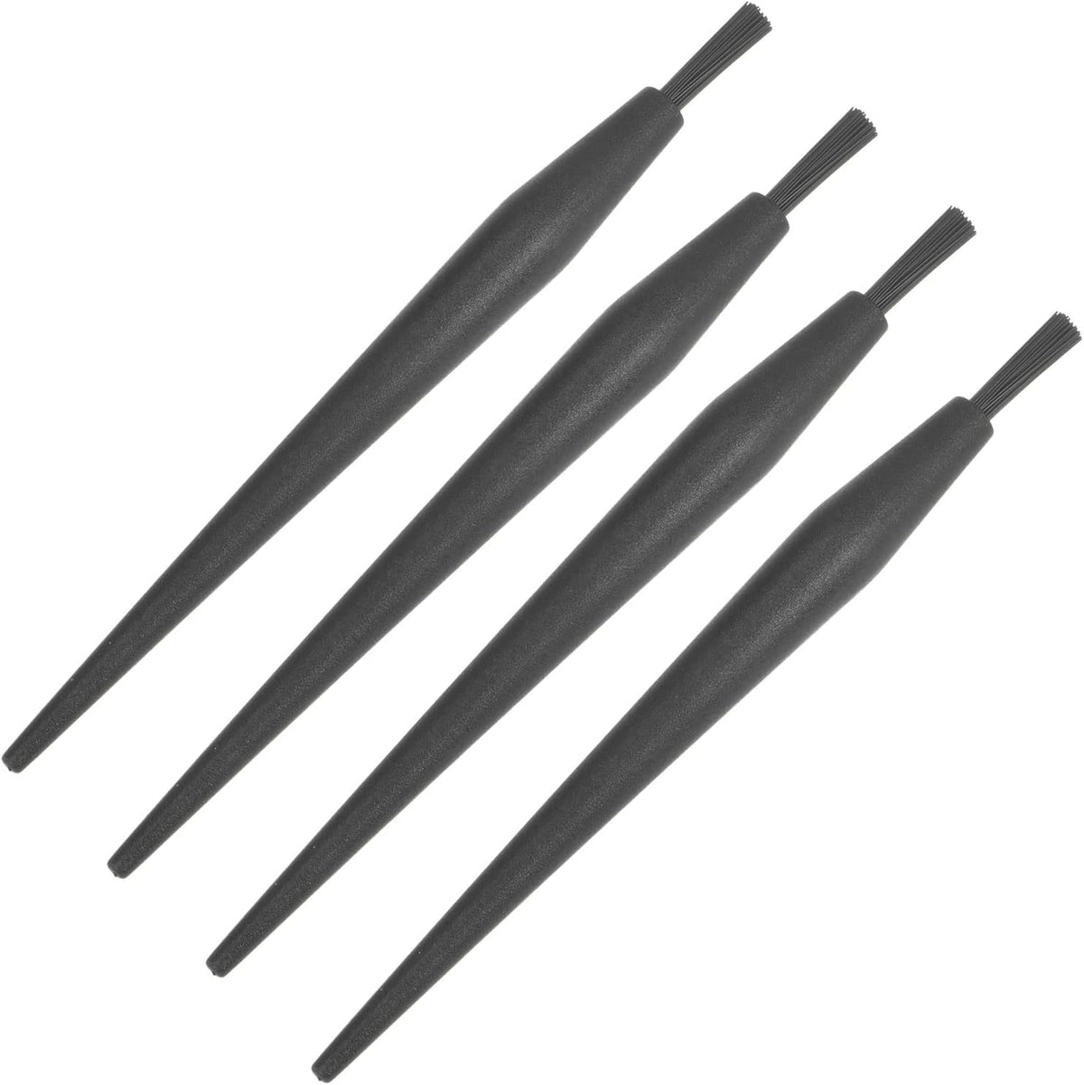 4 Pcs Antistatic ESD Brush Portable Plastic Handle Nylon Lab Cleaning Brushes for Electronics Keyboard PCB BGA Repair Soldering, 18x4mm Bristles