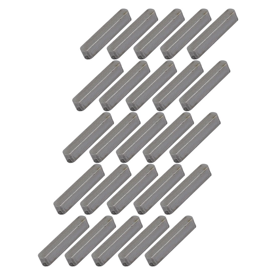 22mmx4mmx4mm Carbon Steel Key Stock Keystock Gray 25pcs