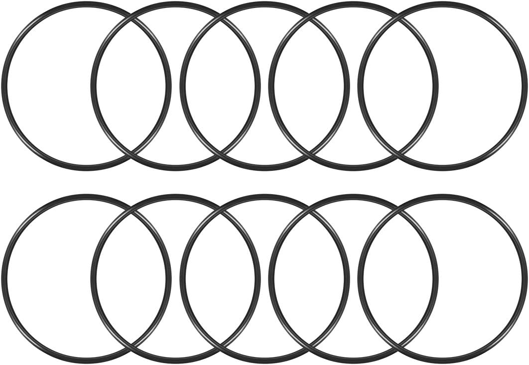 Nitrile Rubber O-Rings 155mm OD 143.6mm ID 5.7mm Width, Metric Sealing Gasket, Pack of 10