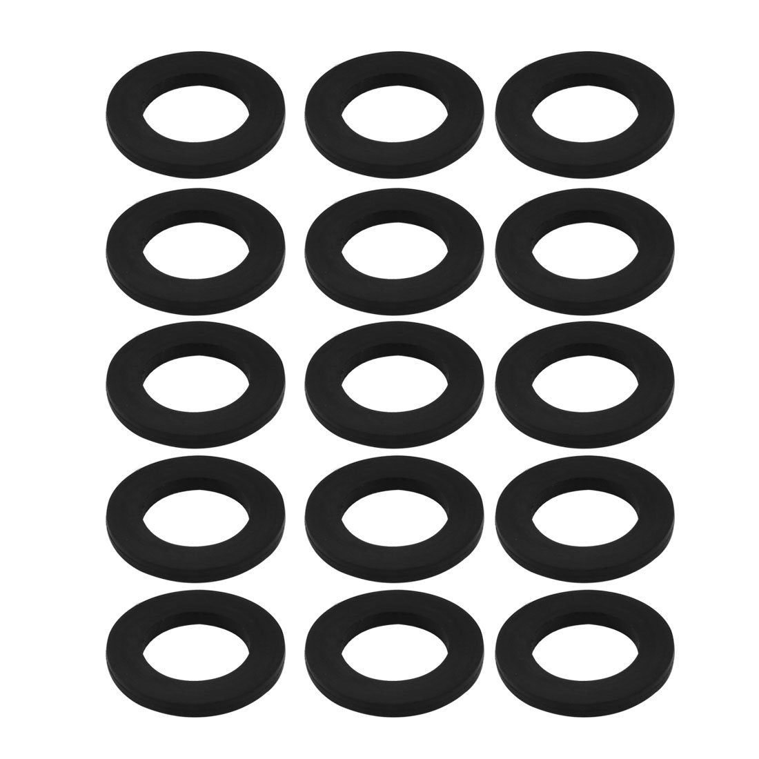 Nitrile Rubber Flat Washers 27mm OD 16mm ID 3mm Thickness for Faucet Pipe Water Hose, Pack of 15