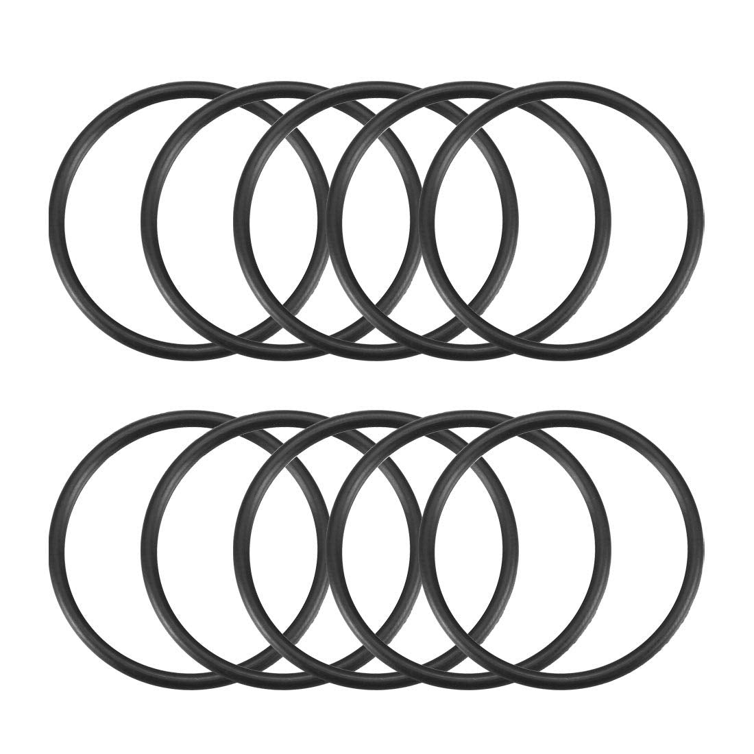 Nitrile Rubber O-Rings 32mm OD 28.2mm ID 1.9mm Width, Metric Nitrile Rubber Sealing Gasket, Pack of 10