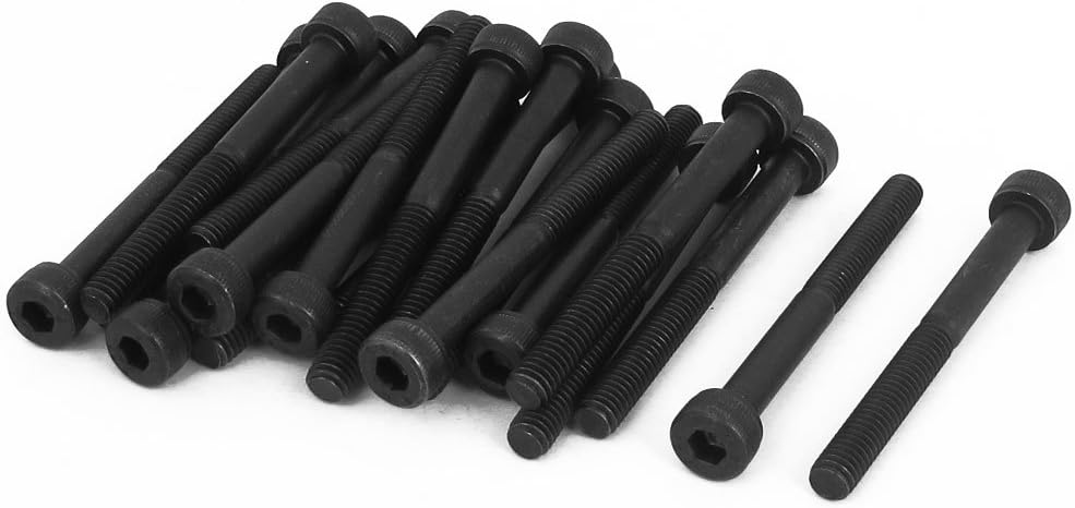 M4 x 40mm 12.9 Alloy Steel Hex Socket Head Cap Screws Bolt Black 22mm Thread Length 20pcs