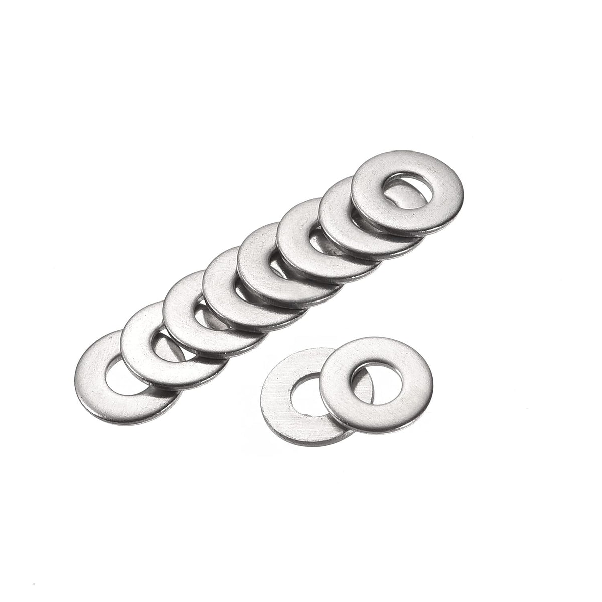 #6 304 Stainless Steel Flat Washer for Screw Bolt 200Pcs