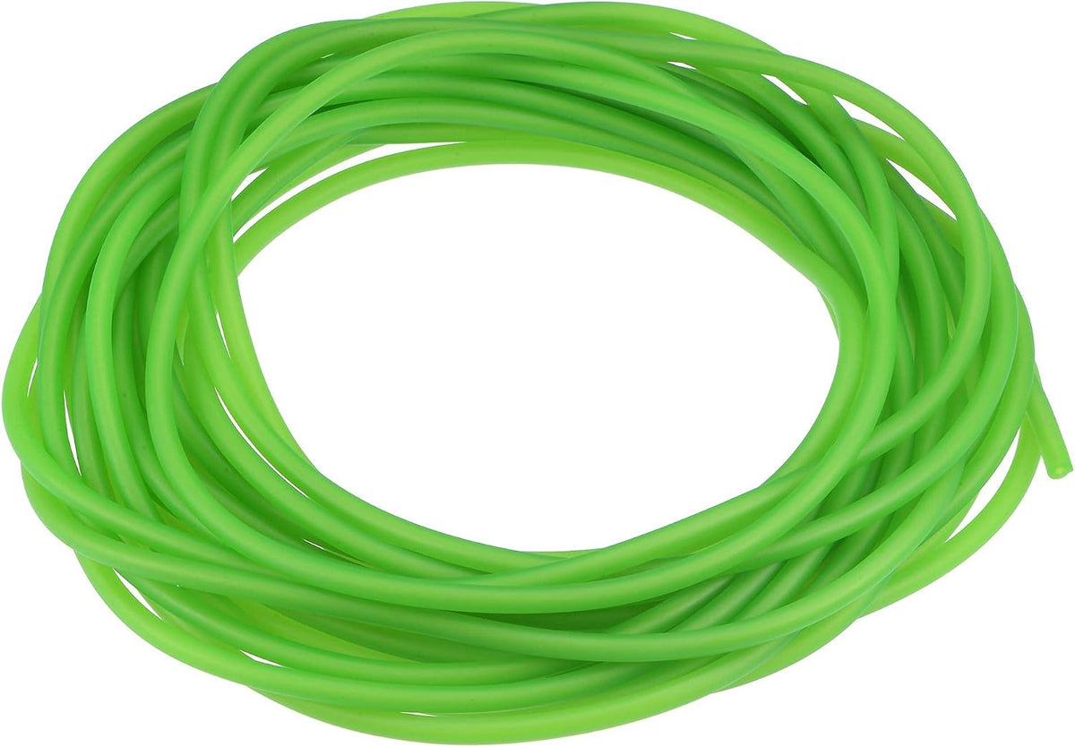 Latex Tubing 2mm ID 5mm OD 10m Elastic Rubber Hose Fluorescent Green