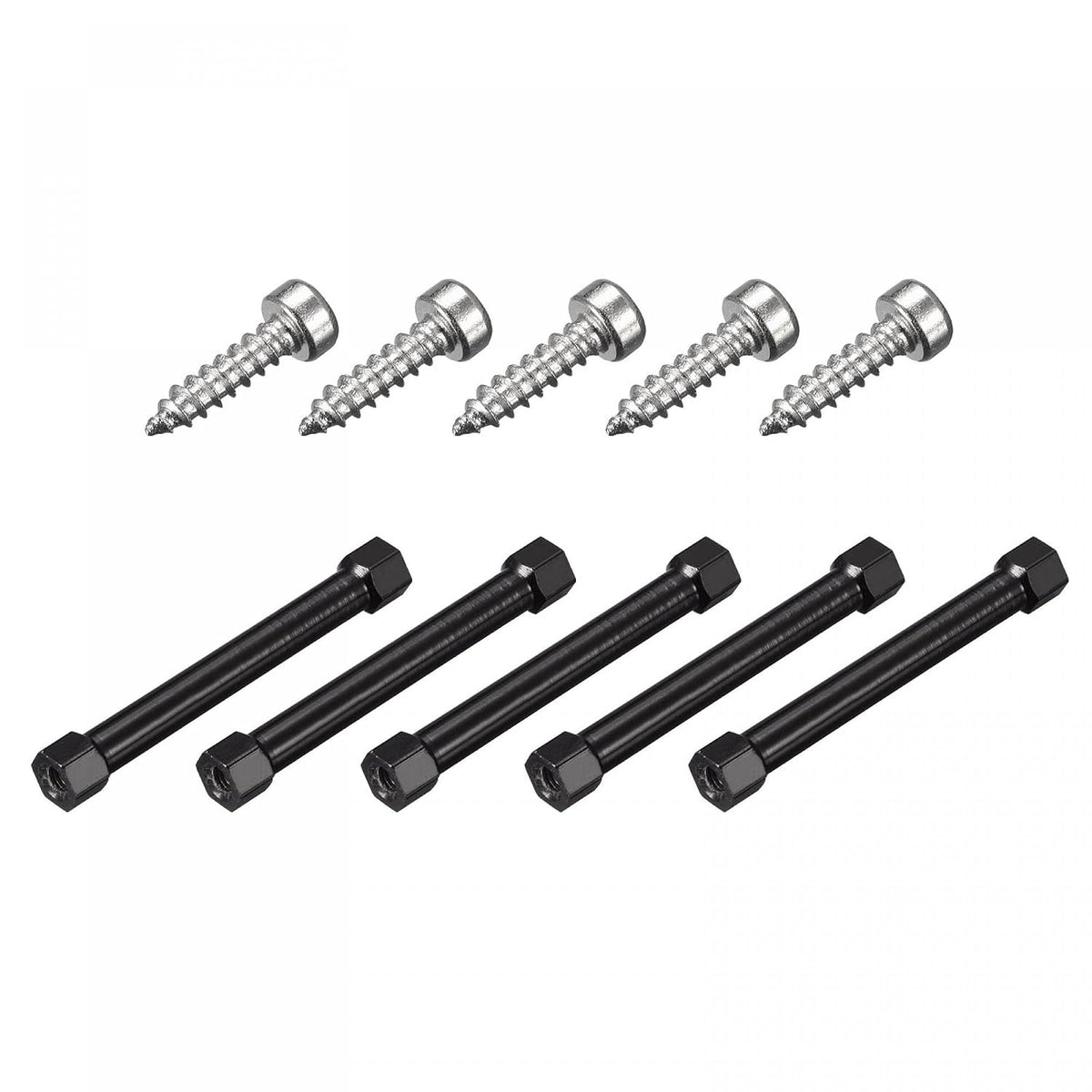 5pcs M3x45mm Hex Aluminum Standoff Spacer Column,100 Pcs M2x8mm Hexagon Socket Cap Head Self Tapping Screws