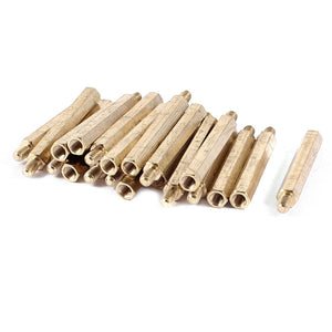 20pcs Brass Hex Standoff Spacer Screw Female to Male 40mm+6mm M4 4mm
