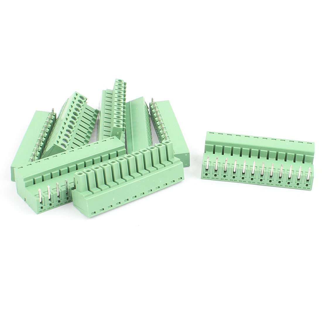 a16031800ux2373 5 Pairs 3.81 mm Pitch 12Pin Male to Female PCB Pluggable Terminal Block Connector
