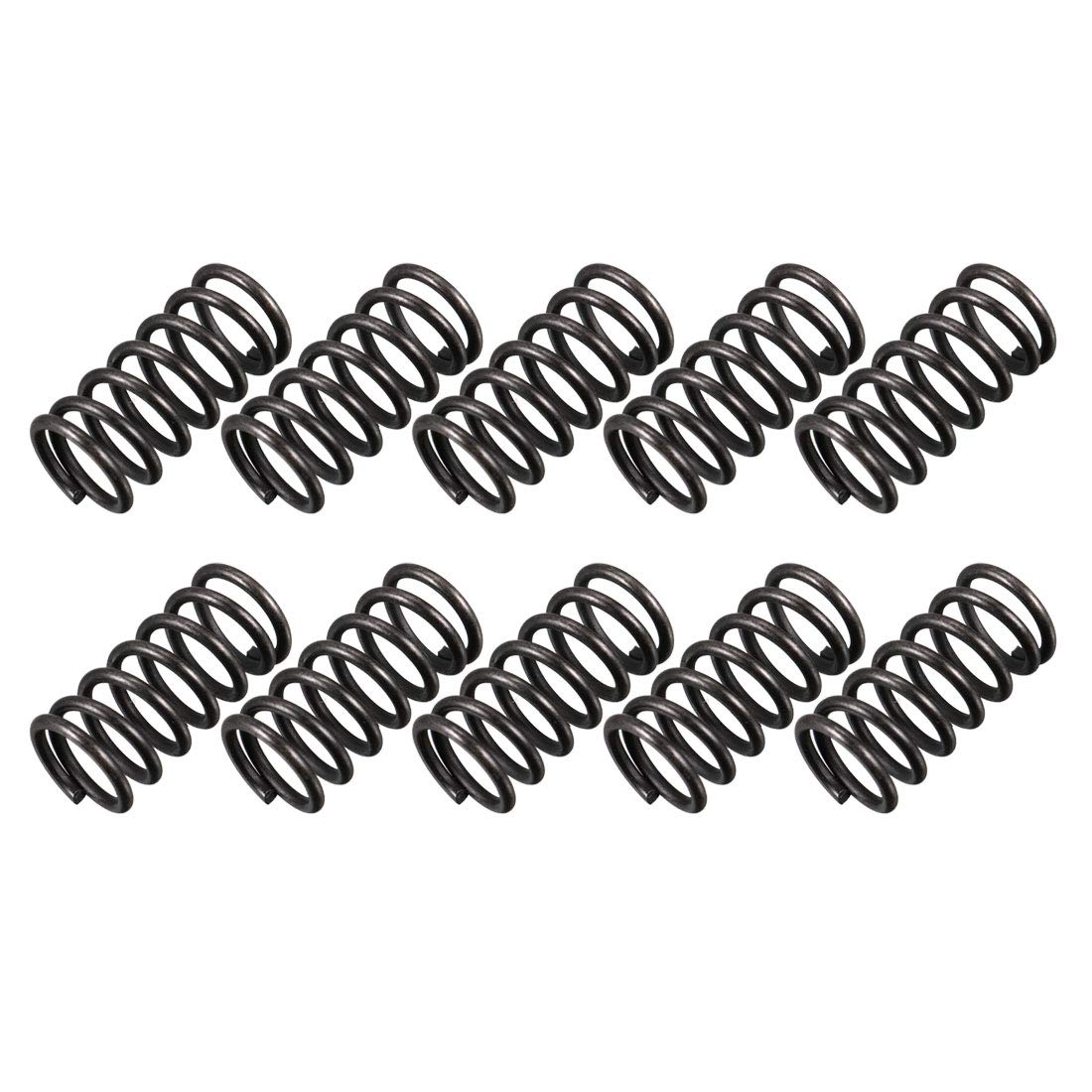 10mm Outer Diameter 1.2mm Wire Dia 20mm Long Compression Spring 10Pcs