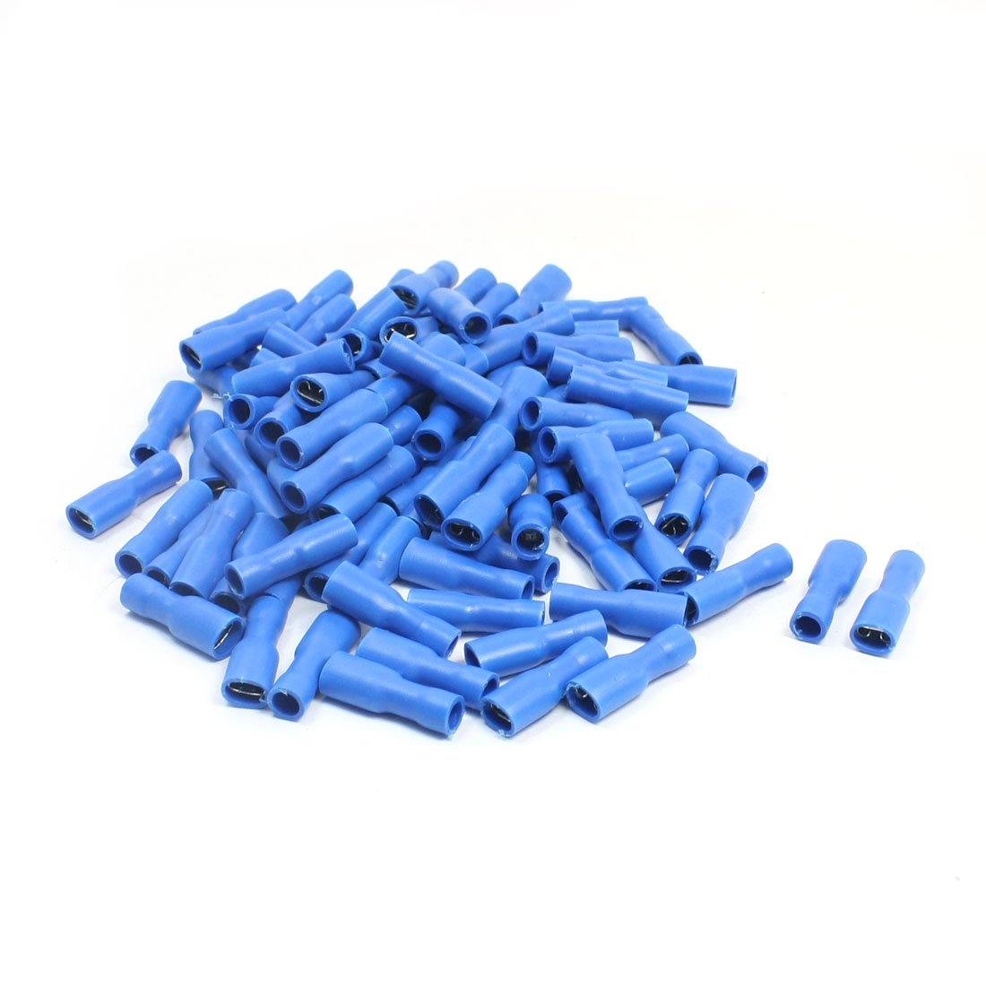 FDFD2-187 Female Spade Crimp Insulated Terminal 16-14 AWG and 100 Piece, 15 Amp