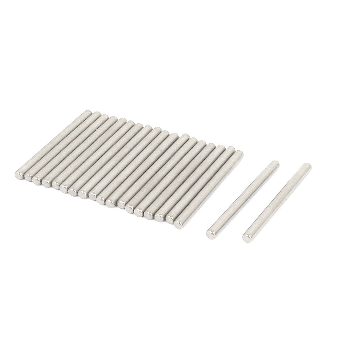 2.5mm x 30mm 304 Stainless Steel Dowel Pins Fasten Elements 20pcs