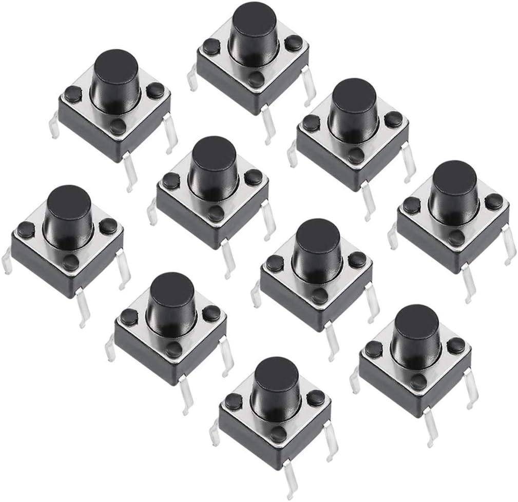 6x6x7mm Panel Small PCB Momentary Tactile Tact Push Button Switch DIP 10PCS