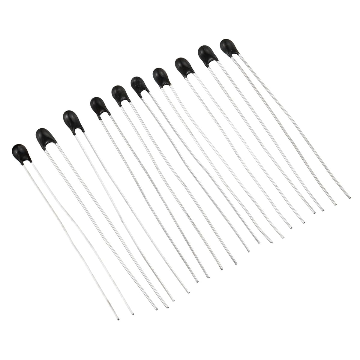 NTC Thermistors Resistor MF52 3950 10 Values 100 Pcs Inrush Current Limiter Temperature Sensor Assortment Kit (1K 2K 3K 4.7K 5K 10K 20K 47K 50K 100K Ohm)