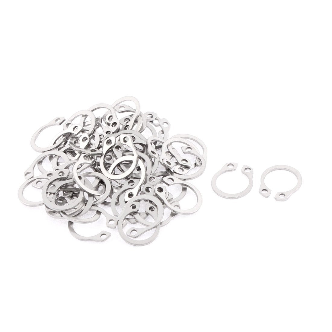 12mm External Internal Circlips C-Clip Retaining Snap Rings 50pcs