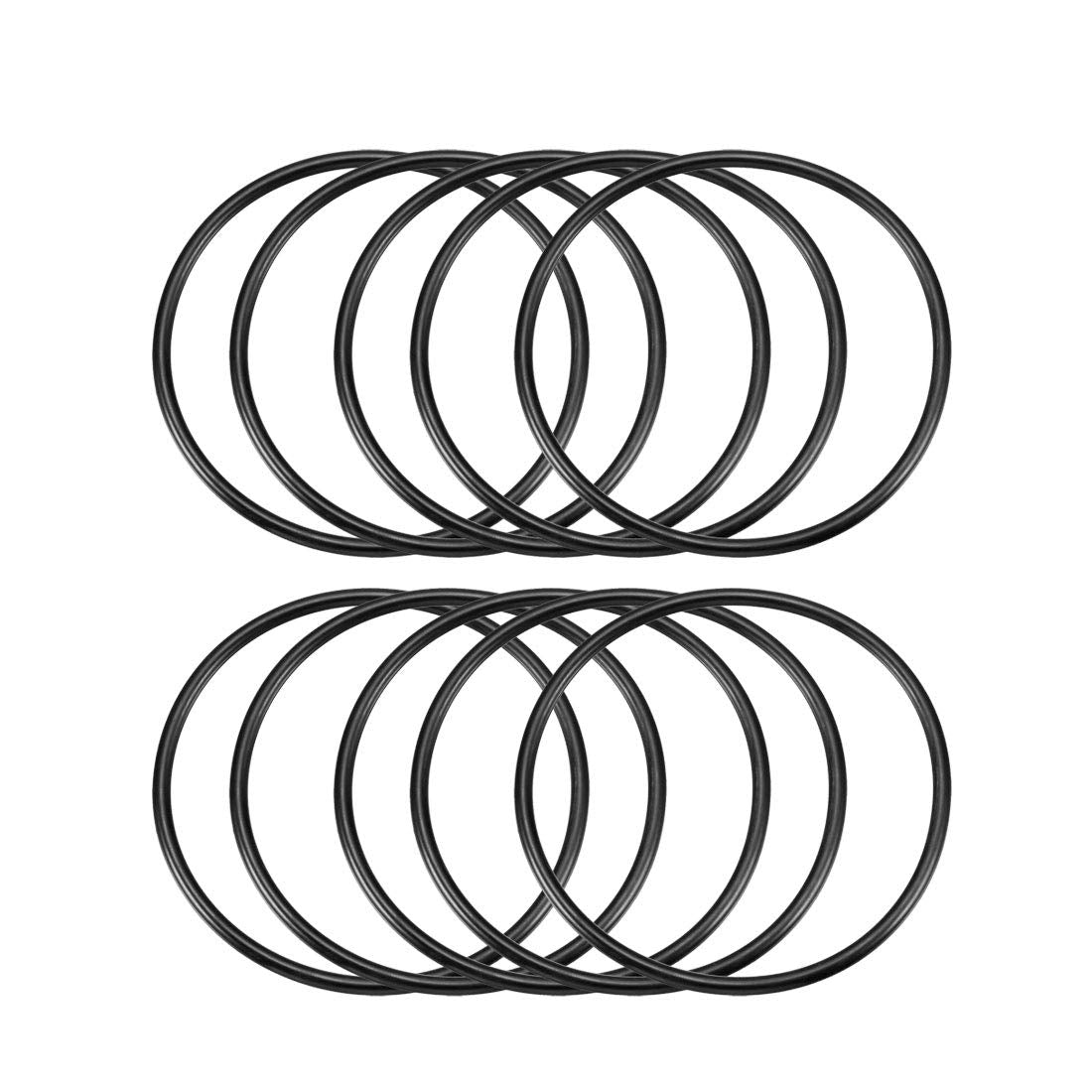 Nitrile Rubber O-Rings, 92mm OD 84mm ID 4mm Width, Metric Sealing Gasket, Pack of 10