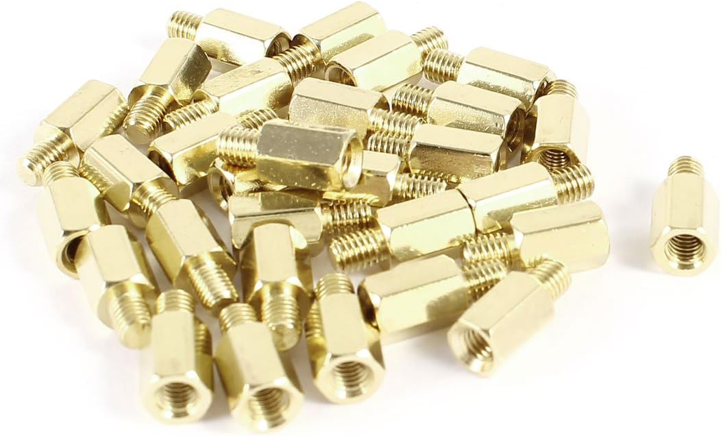 30 Pcs PC PCB Motherboard Brass Standoff Hexagonal Spacer M3 7+4mm