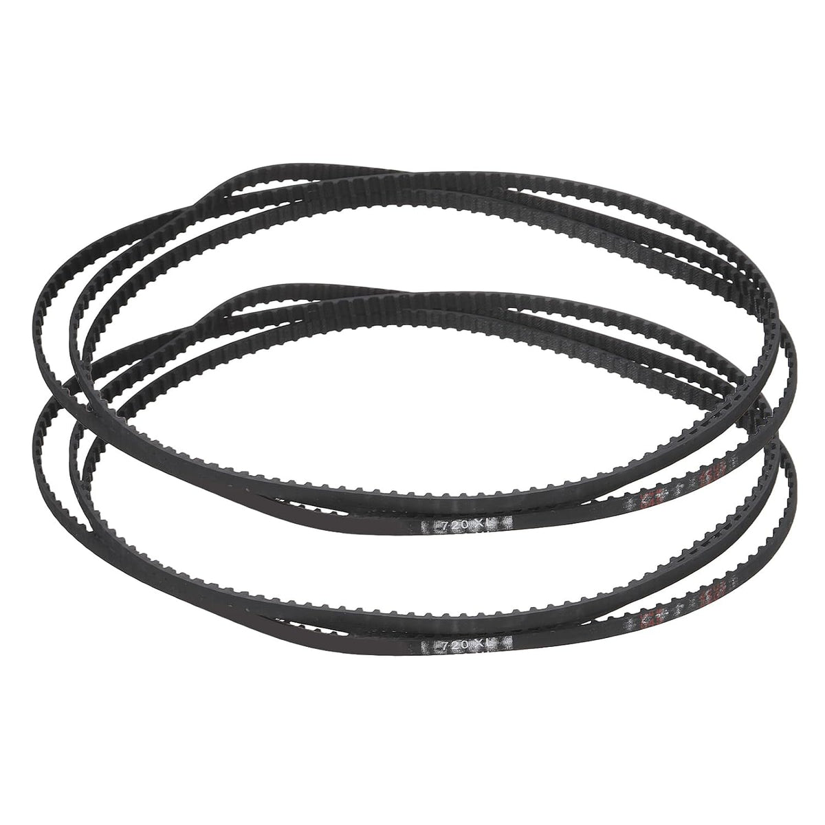 2pcs 720XL 025 Timing Belt 360 Teeth Rubber Geared Cogged Belt, 0.25" Width, 0.20" Pitch Mechanical Replacement Belts