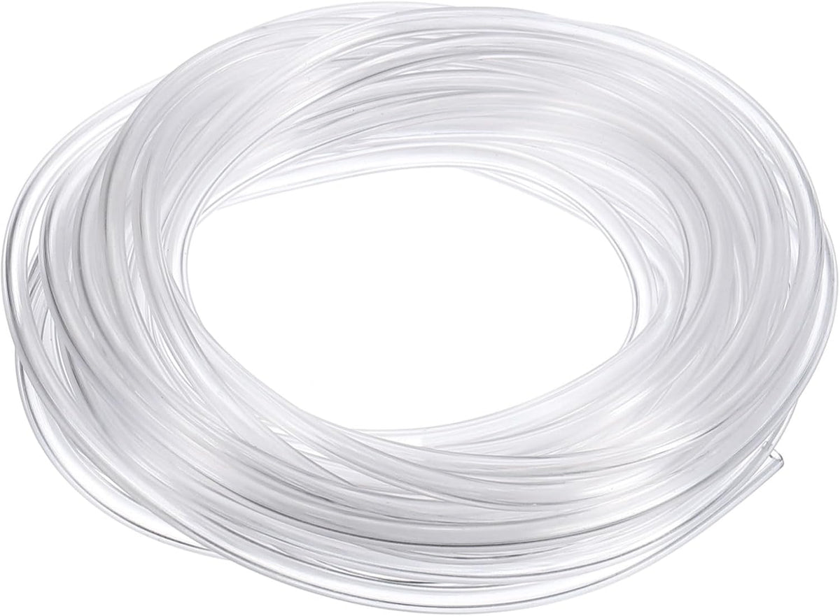 PVC Tubing, 1mm ID x 1.8mm OD - 13 Feet Long Clear Vinyl Water Pipe, Lightweight Plastic Flexible Water Pipe for Aquaponics, Air Hose, Irrigation