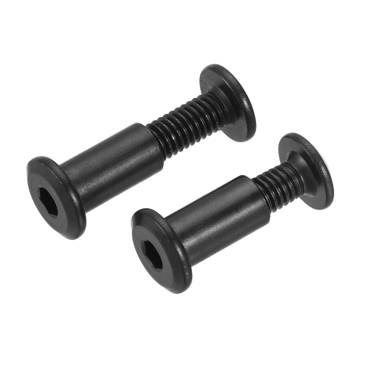 Screw Post Fit for 5/16"(8mm) Hole Dia, 10pcs Male M6x20mm, 10pcs M6x25mm Binding Bolts Carbon Steel Black