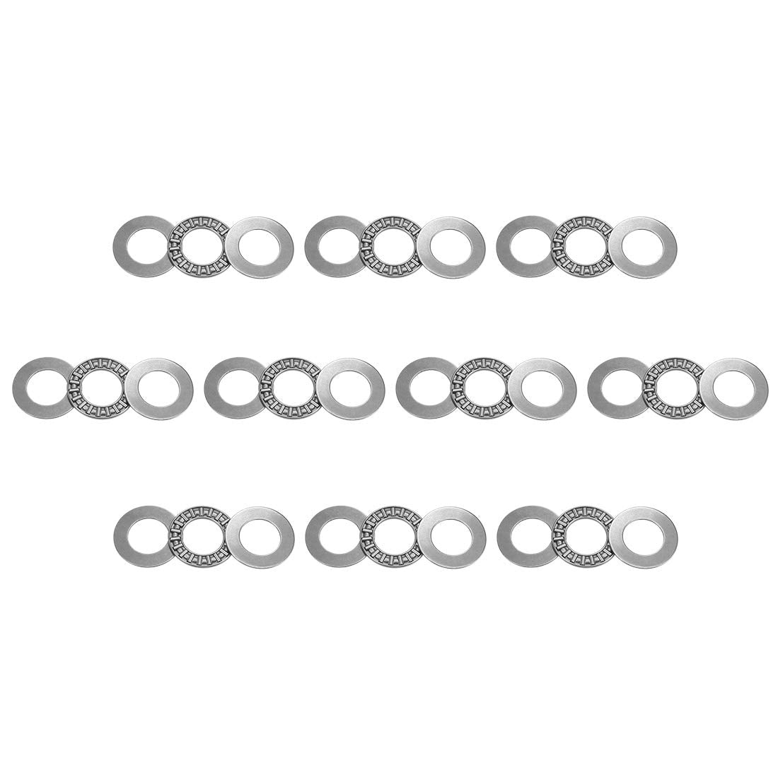 AXK1730 Thrust Needle Roller Bearings with Washers 17mm Bore 30mm OD 2mm Width 10pcs