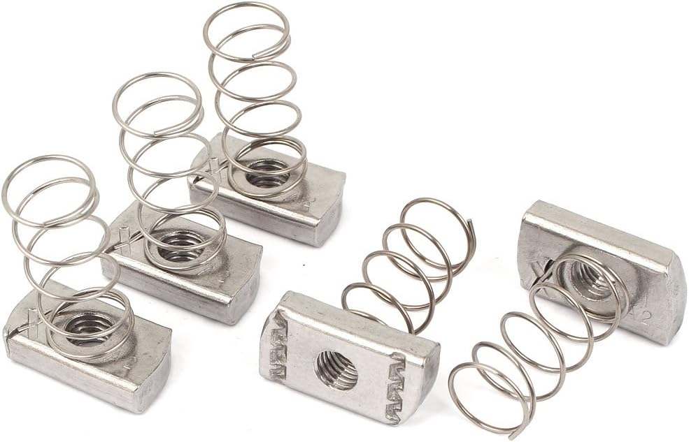 M10 304 Stainless Steel Long Spring Channel Nuts 5pcs