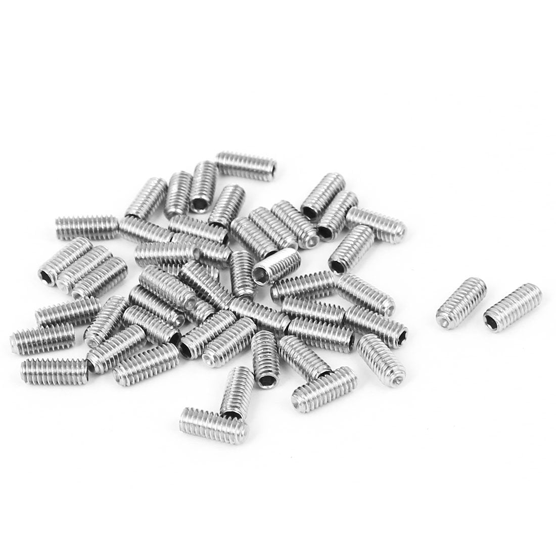 a16022300ux0226-DM Set Screws for Gear, Cup Point Hex Socket Grub, M2.5 x 6 mm Size (Pack of 50)