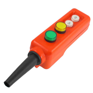 a12071900ux0027 Green Yellow LED Lamp UP-Down Crane Hand Operate Pushbutton Switch 12V