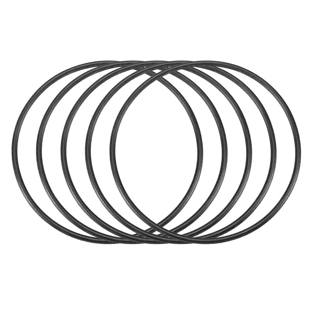 Nitrile Rubber O-Rings 64mm OD 60mm ID 2mm Width, Metric Nitrile Rubber Sealing Gasket, Pack of 30