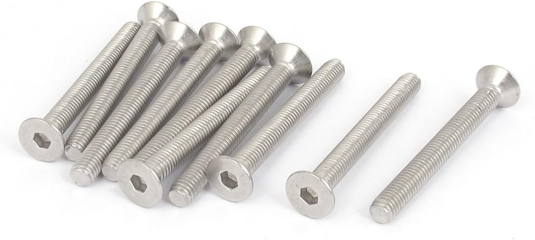 M5 x 45mm Metric Hex Socket Countersunk Flat Head Screw Bolts 10PCS