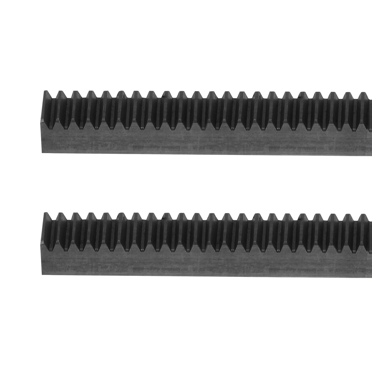 Steel Gear Rack, 2 Pcs 1Mod 500mm x 10mm x 10mm Total 3.3 ft Heavy Duty Straight Linear Spur Rack for Machines Automotive