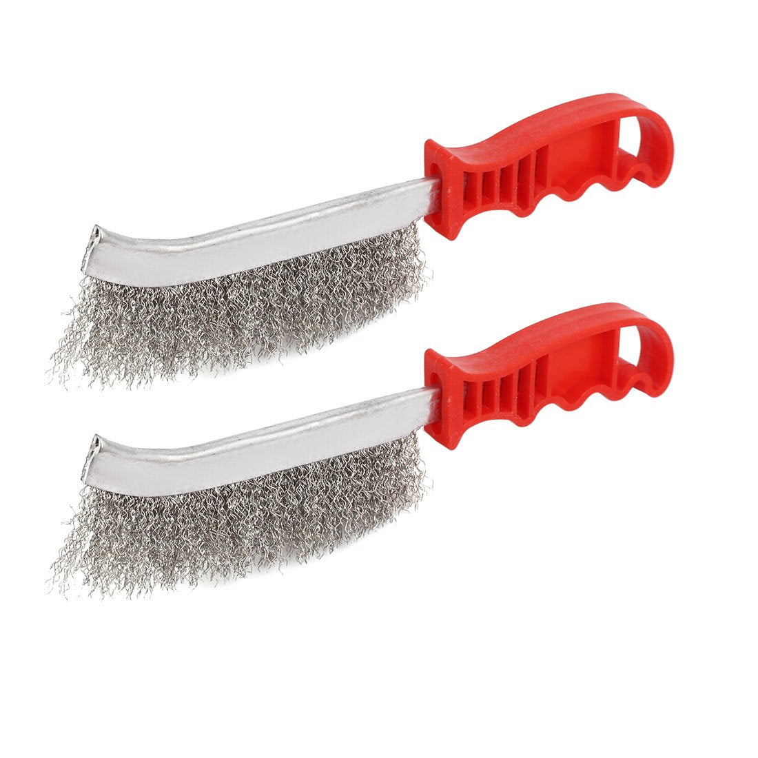 5-inch Area Brush Length Plastic Handle Stainless Steel Scratch Wire Brush 2pcs