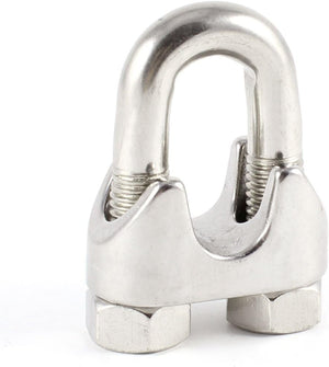 16mm 9/16" Wire Rope Clip Stainless Steel U Shaped Bolt Cable Clamp Fastener