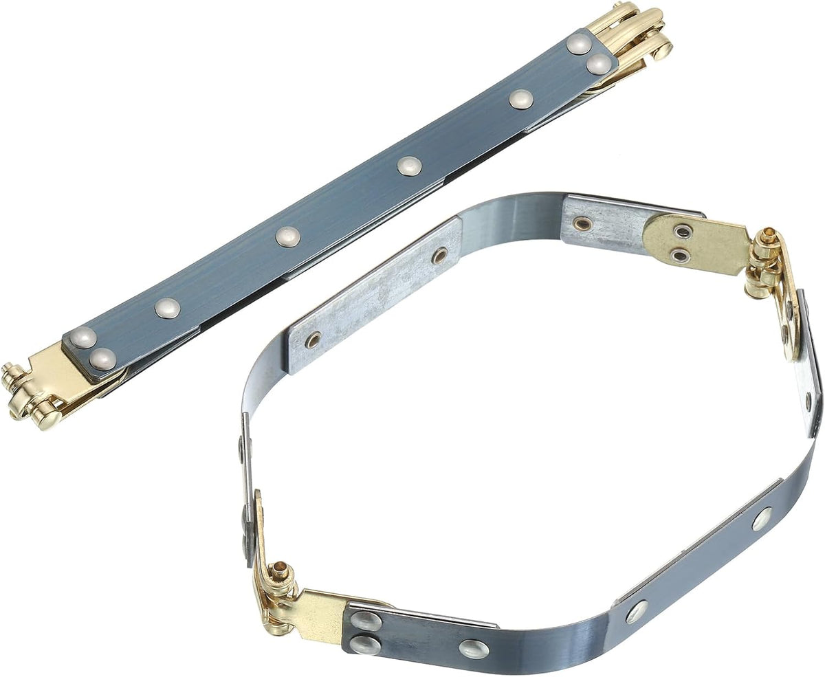 Metal Internal Flex Frames, 2 Pcs 7.09" x 0.55" Flex Frame Kiss Lock Clasp, Handbag Frame Hardware Accessories Bag Clip for DIY Clutch Coin Purse Handmade Sewing Making Craft